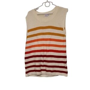 Eight 18 striped sweater vest size XL